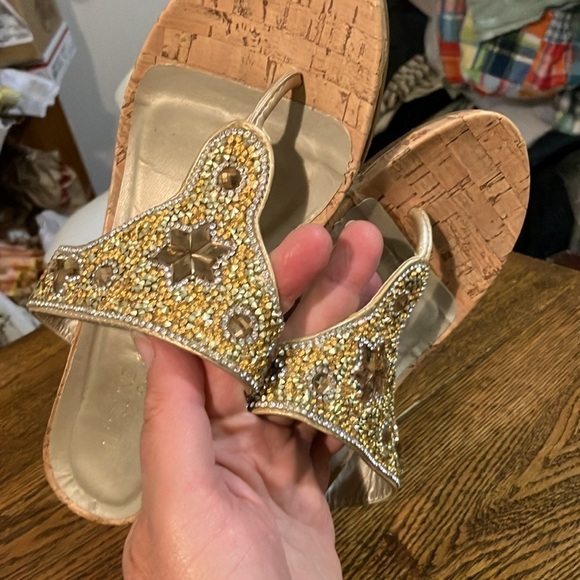 Madeline Stewart heeled rhinestone sandal  size 7 - Picture 4 of 13